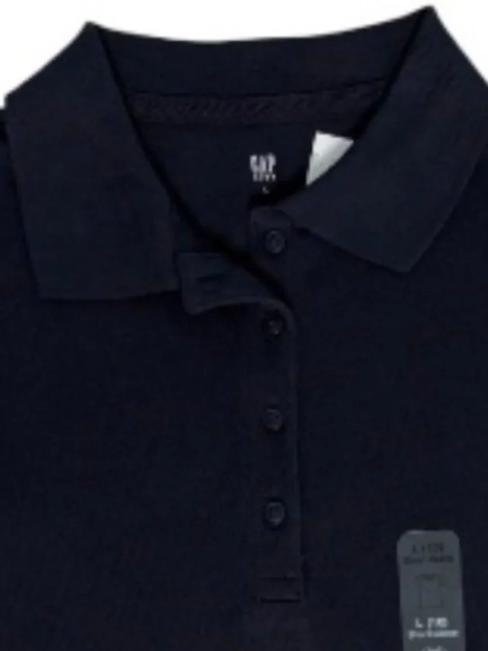 2 GAP Kids Navy Blue School Uniform Polo Shirts Tops Girls L 10 Short Sleeves